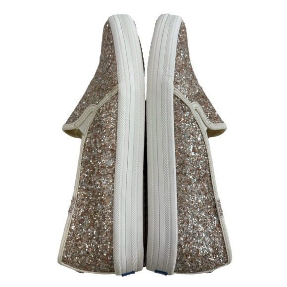Keds Kate Spade Rose Gold/ Champagne Cream Double Decker SlipOn Sneaker Size 8.5 - Picture 10 of 16